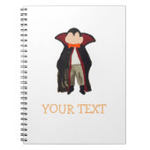 trick or treat Toddler Dracula Vampire - Aangepast Notitieboek (Voorkant)