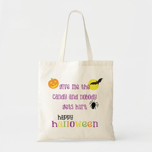 trick or treat tote bag (Voorkant)