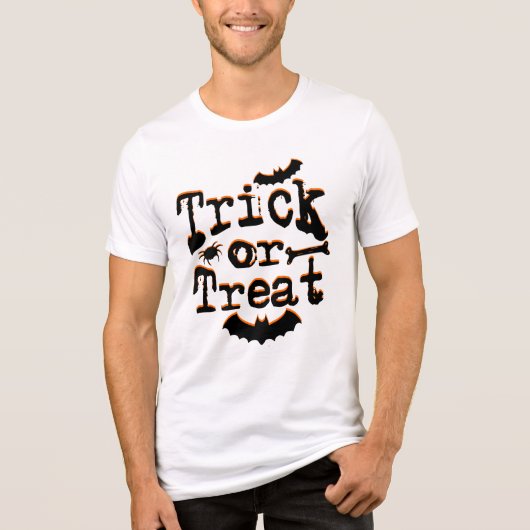 trick or treat Tri-Blend shirt (Voorkant)