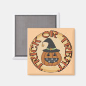 Trick or treat Tshirts en cadeaus Magneet (Voorkant / Achterkant)