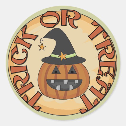 Trick or treat Tshirts en cadeaus Ronde Sticker (Voorkant)