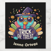 Trick or treat Turkije - Hocus Pocus Wijn Etiket (Enkel label)