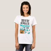 Trick or treat Turkoois T-shirt (Voorkant volledig)