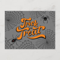 Trick or treat Typografie met Spiders ID680