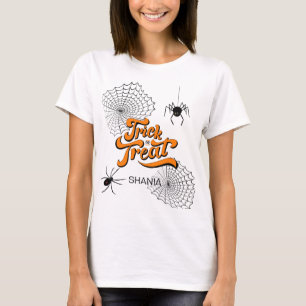 Trick or treat Typografie met Spiders ID680 T-shirt