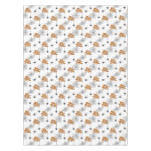Trick or treat Typografie met Spiders Pattern ID68 Tafelkleed (Voorkant)