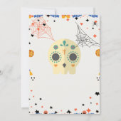 Trick or treat, uitnodiging van de Halloween-parti (Achterkant)