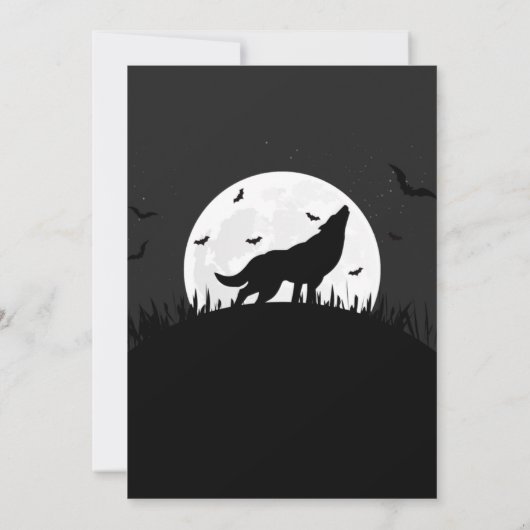 Trick or treat, uitnodiging van Halloween Birthday (Achterkant)