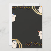 Trick or treat, uitnodiging van Halloween Birthday (Achterkant)