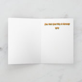 "Trick or treat" uw laatste Halloween bezoeker Kaart (Binnen)