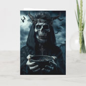 "Trick or treat" uw laatste Halloween bezoeker Kaart (Achterkant)