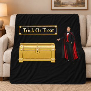 Trick Or Treat Vampier Halloween Sherpa Deken