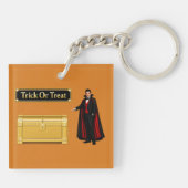Trick Or Treat Vampier Halloween Sleutelhanger (Achterkant)