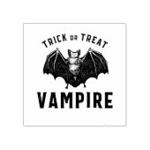 Trick or Treat Vampier Rubberstempel (Afrduk)