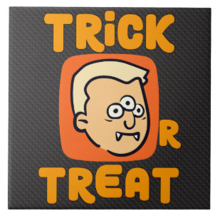 Trick Or Treat - Vampire Halloween tekening Tegeltje