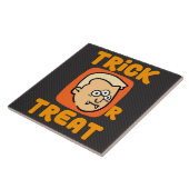 Trick Or Treat - Vampire Halloween tekening Tegeltje (Zijkant)
