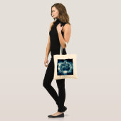 Trick or treat van de gloeiende pompoen Halloween Tote Bag (Voorkant (model))