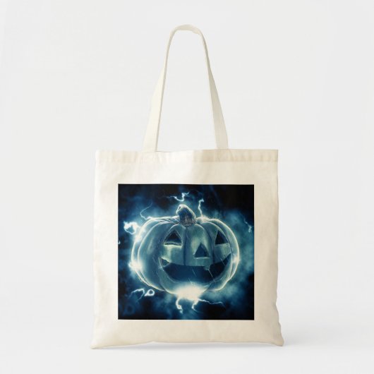 Trick or treat van de gloeiende pompoen Halloween Tote Bag (Voorkant)