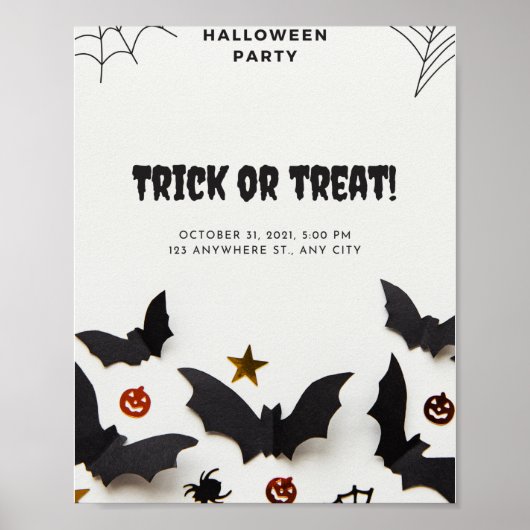 Trick or treat van de Halloween-partij op 31 oktob Poster (Voorkant)