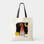 Trick or treat van de wizard Halloween Gnome Tote Bag (Achterkant)