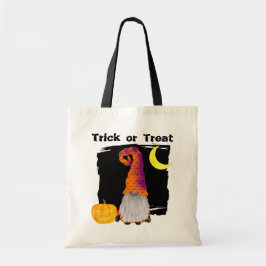 Trick or treat van de wizard Halloween Gnome Tote Bag
