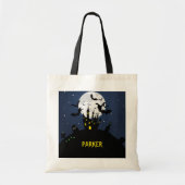 Trick or treat van het gehakte huis tote bag (Voorkant)
