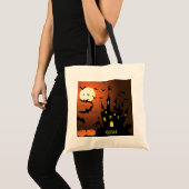 Trick or treat van het gehakte huis tote bag (Voorkant (product))