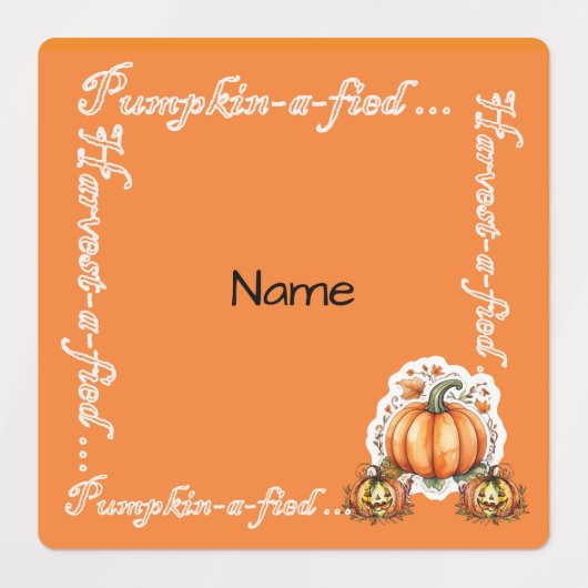 Trick or treat van... labels (Design 1)