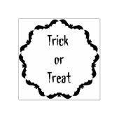 Trick or treat verslaat kunstzegel van silhouette rubberstempel (Afrduk)