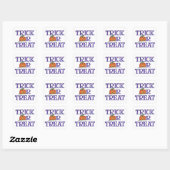 Trick or treat vierkante sticker (Vel)