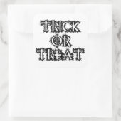 Trick or treat vierkante sticker (Tas)
