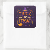 Trick or treat vierkante sticker (Tas)