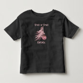 Trick or Treat Vintage Roze Geest Aangepaste Naam Kinder Shirts (Voorkant)