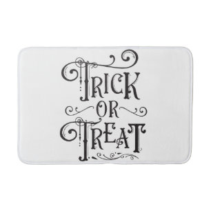Trick or Treat Vintage Typografie Type Halloween Badmat