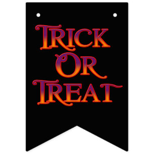 Trick or treat vlaggetjes