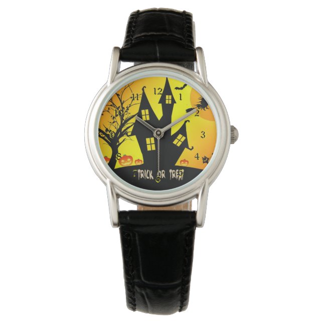 Trick or treat voor Halloween Watch Horloge (Voorkant)