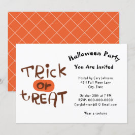 Trick or treat voor kinderen of volwassenen Hallow Kaart