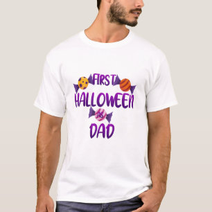 Trick or treat voor ouders eerste halloween als va t-shirt