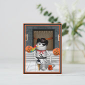 Trick or treat voor Robo-x9 Briefkaart (Staand voorkant)