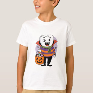 Trick-or-treat voor vampiertanden t-shirt