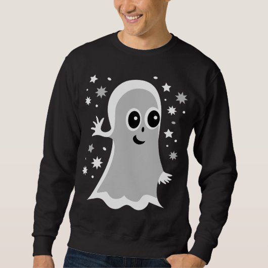Trick or treat Vriendelijke Halloween Ghost Trui (Voorkant)