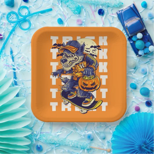 Trick or treat weerwolf Bord (Feest)