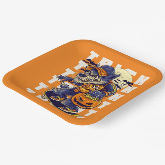 Trick or treat weerwolf Bord (Gebogen)