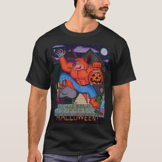 Trick-or-Treat Weerwolf T-shirt (Voorkant)