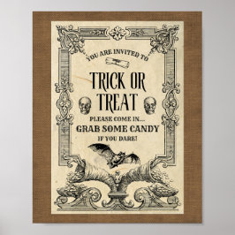 Trick or treat Welkom Poster