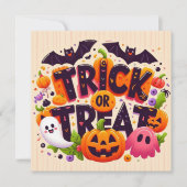 Trick or Treat wenskaarten  Kaart (Voorkant)