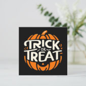 Trick or treat wenskaarten kaart (Staand voorkant)
