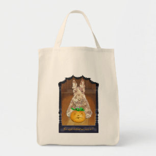 Trick or Treat Wheaten Scottie Tote Bag