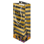 Trick or treat wijn cadeautas (Achterkant Gekanteld)