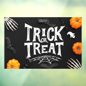 Trick or treat Windows Cling Raamsticker (Vel 3)